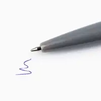 Ручка шариковая, синяя паста автоматическая 0.7 мм пластик &laquo;Защитнику&raquo;