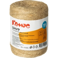 Шнур банковский джутовый полированный сменный блок, 100 м