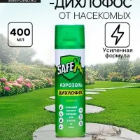 Аэрозоль дихлофос от тараканов, клопов, блох и других насекомых safex, 400 мл