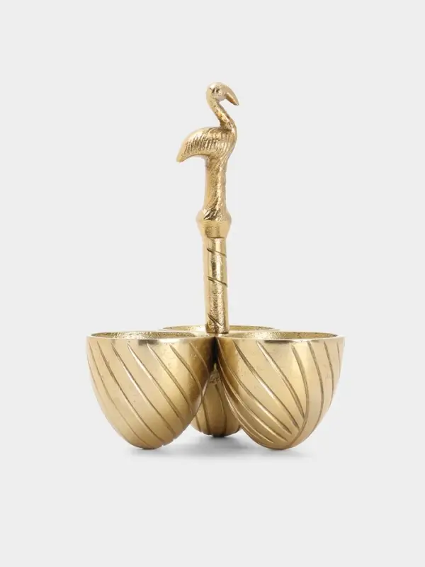 Менажница &laquo;Фламинго&raquo;, 14&times;14&times;21 см, алюминий