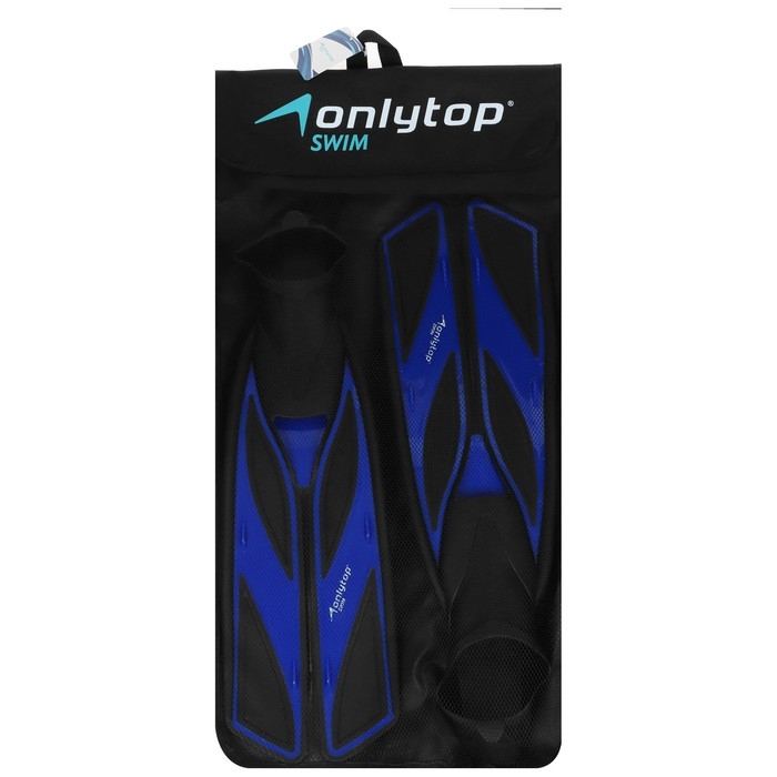Ласты для дайвинга ONLYTOP, р. 37-38, цвет чёрный/синий Ласты для дайвинга ONLYTOP, р. 37-38, цвет чёрный/синий