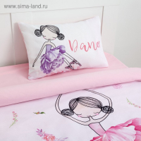 Постельное бельё «Этель» 1.5 сп Flower dancer 143х215 см, 150х214 см, 50х70 см -1 шт,100% хлопок, бязь