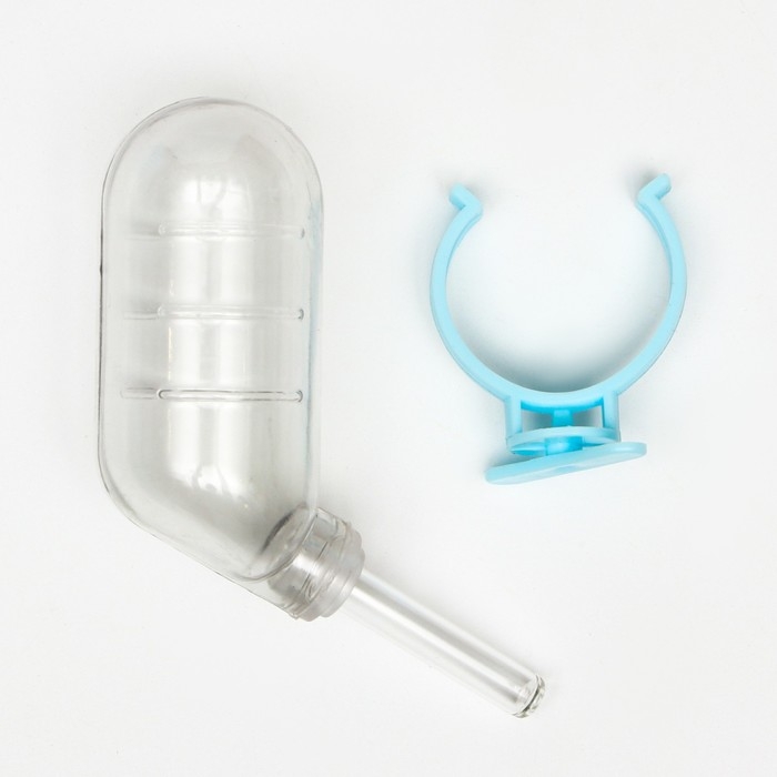 Набор для грызунов: шар 10 см и поилка 60 мл, голубой Набор для грызунов: шар 10 см и поилка 60 мл, голубой