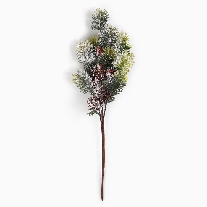 Новогодний декор, веточка Новогодний декор, веточка "Зимние настроение" 61х21х7 см