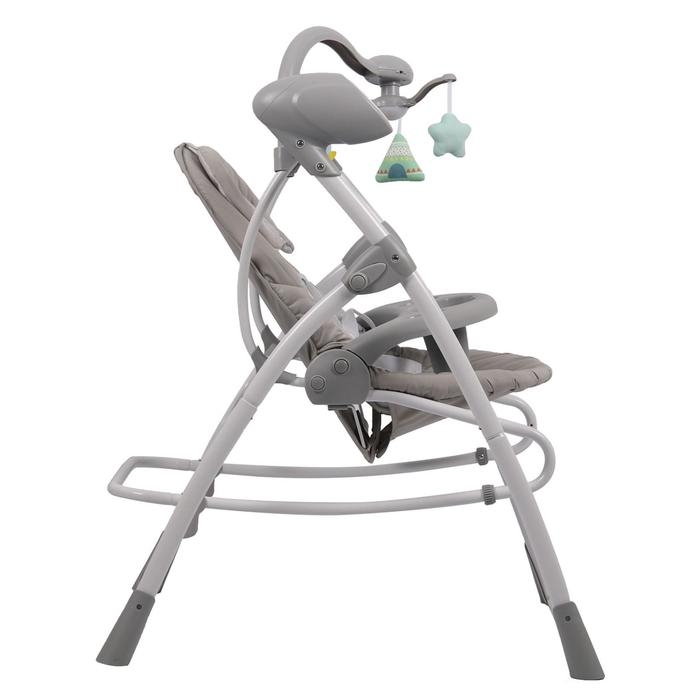 Электронные качели MISTY, серый, с адаптером, п/у, 12 мел., 5 скоростей Электронные качели MISTY, серый, с адаптером, п/у, 12 мел., 5 скоростей