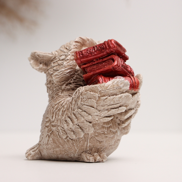 Фигура "Сова с книгами" 10х8х6см