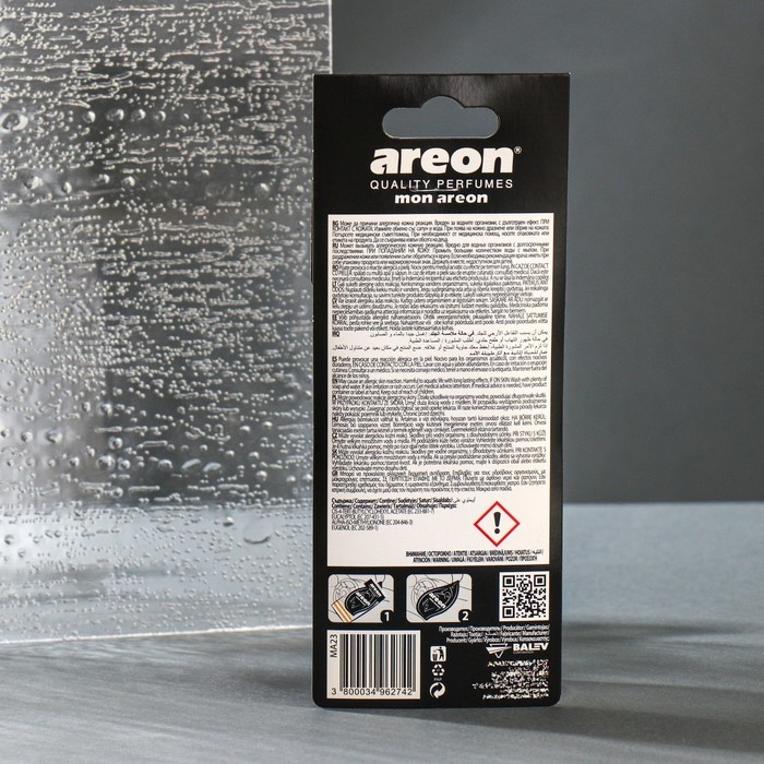 Ароматизатор на зеркало Areon Mon черный кристалл 704-043-323 Ароматизатор на зеркало Areon Mon черный кристалл 704-043-323