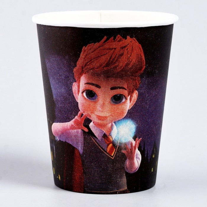 Набор бумажной посуды одноразовый Волшебного дня рождения!»: 6 тарелок, 6 стаканов Набор бумажной посуды одноразовый Волшебного дня рождения!»: 6 тарелок, 6 стаканов