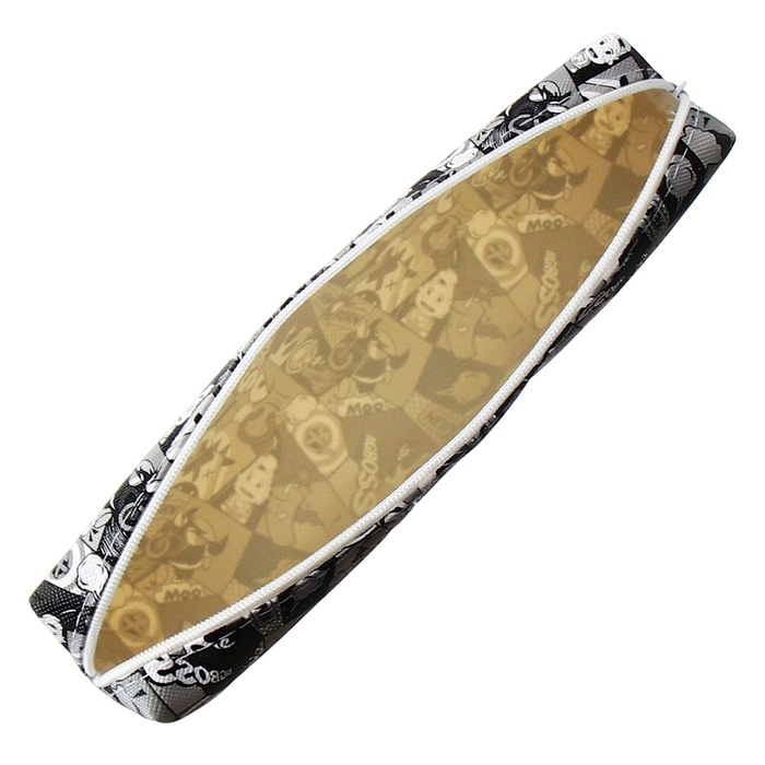 Пенал школьный на молнии Calligrata Пенал школьный на молнии Calligrata "Комикс", серый