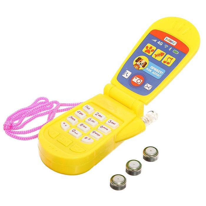 Музыкальный телефон «Друзья», звуковые эффекты, работает от батареек, МИКС Музыкальный телефон «Друзья», звуковые эффекты, работает от батареек, МИКС