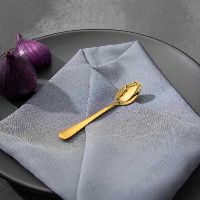 Ложки чайные из нержавеющей стали Доляна «Голд», длина 13,3 см, 6 шт, цвет золотой Ложки чайные из нержавеющей стали Доляна «Голд», длина 13,3 см, 6 шт, цвет золотой