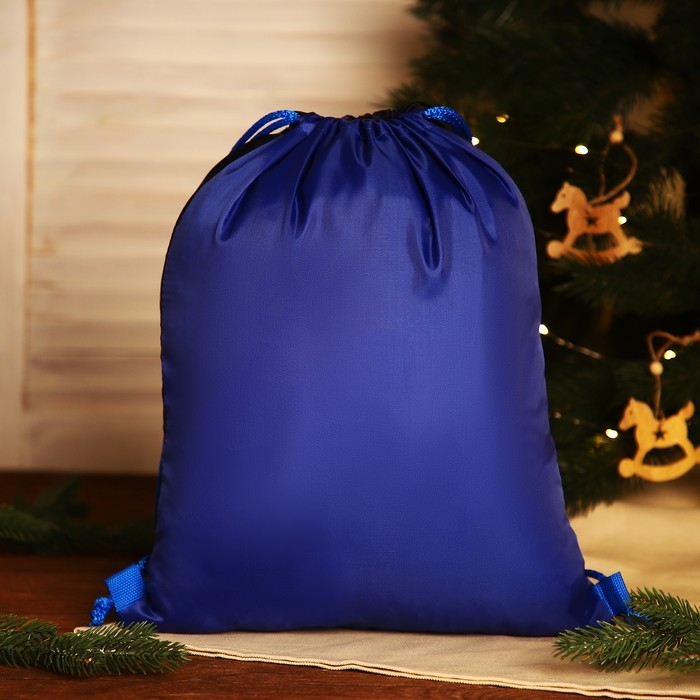 Мешок на шнурке, цвет синий/разноцветный Мешок на шнурке, цвет синий/разноцветный