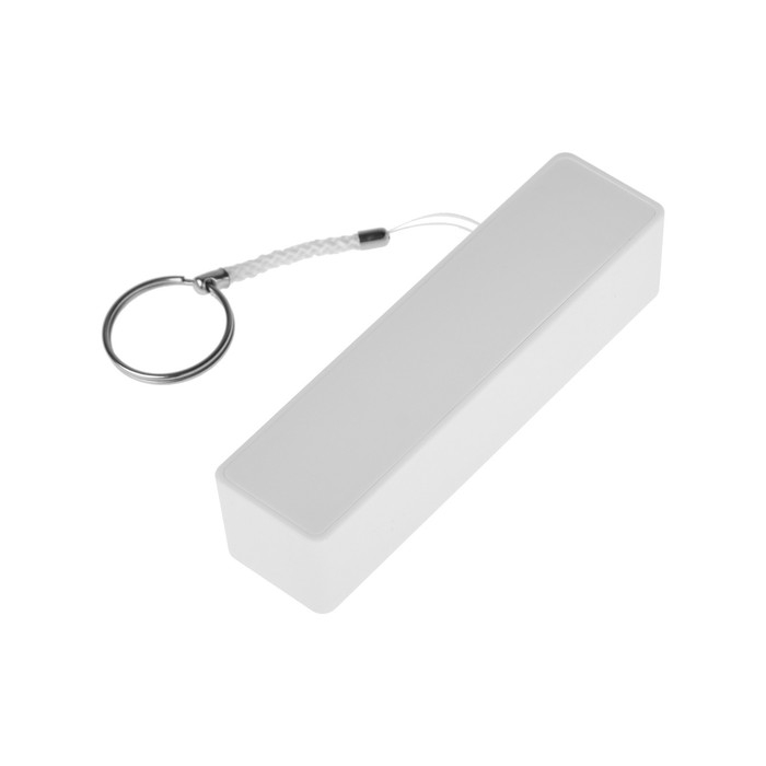 Внешний аккумулятор Luazon модель PB-03, 2200 мАч, USB, 1 А, крепление кольцо, белый Внешний аккумулятор Luazon модель PB-03, 2200 мАч, USB, 1 А, крепление кольцо, белый