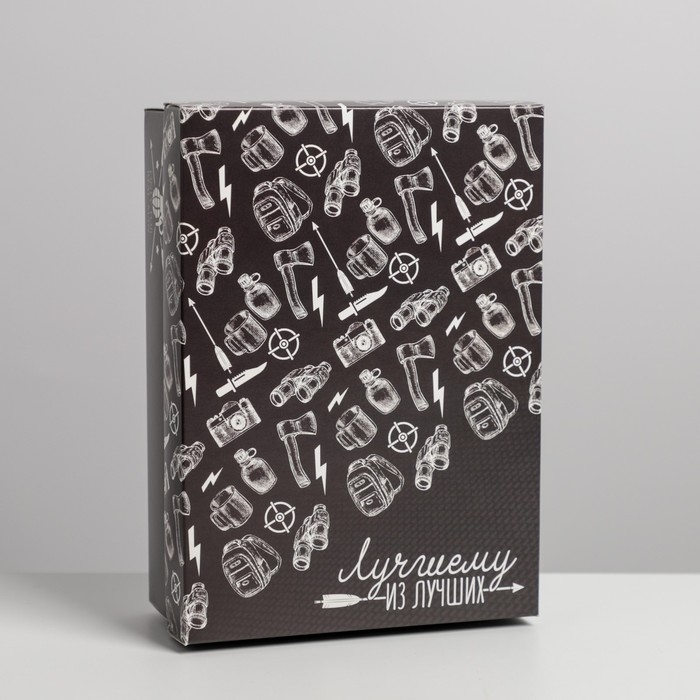 Коробка подарочная складная, упаковка, «Лучшему мужику», 21 х 15 х 7 см Коробка подарочная складная, упаковка, «Лучшему мужику», 21 х 15 х 7 см