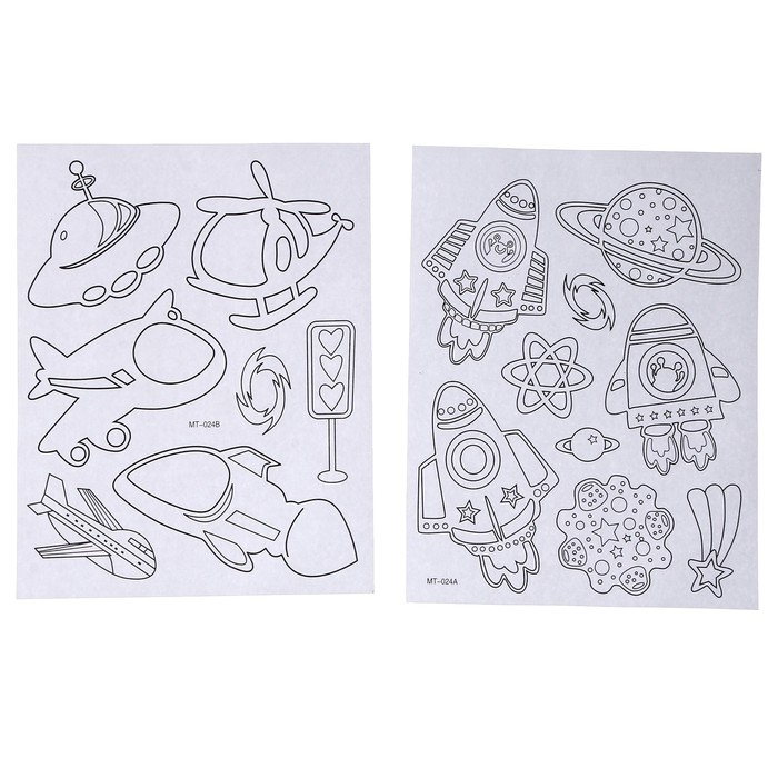 Набор для творчества: изготовление топперов, раскраска-наклейки «Космос» Набор для творчества: изготовление топперов, раскраска-наклейки «Космос»