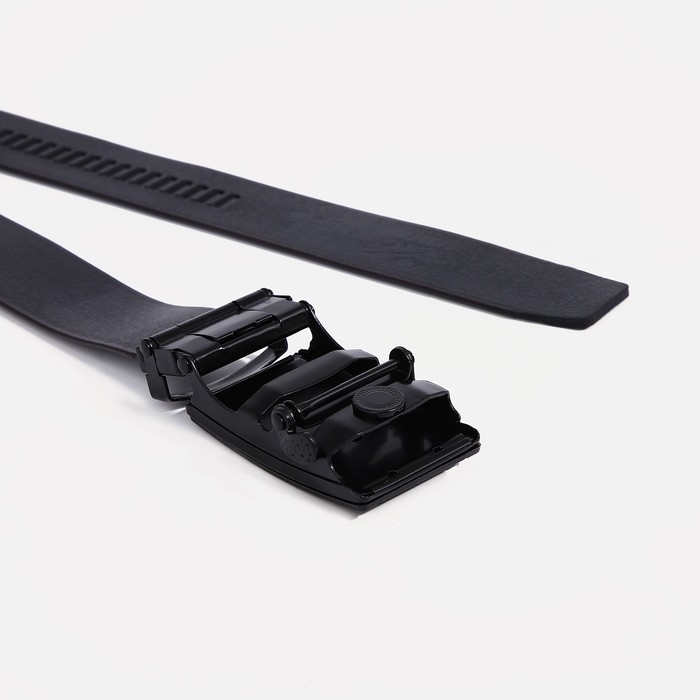 Ремень мужской, ширина 3,5 см, пряжка автомат, цвет чёрный Ремень мужской, ширина 3,5 см, пряжка автомат, цвет чёрный