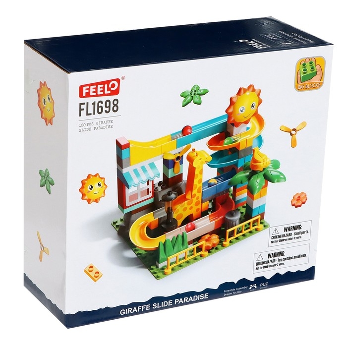 Конструктор Шарики «Зоо-горка», 100 деталей Конструктор Шарики «Зоо-горка», 100 деталей