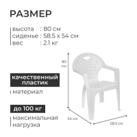 Кресло «Эконом», 58.5 х 54 х 80 см, цвет МИКС