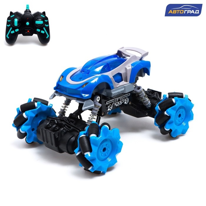 Джип радиоуправляемый DRIFT, 4WD, дрифт, работает от аккумулятора, цвет синий Джип радиоуправляемый DRIFT, 4WD, дрифт, работает от аккумулятора, цвет синий