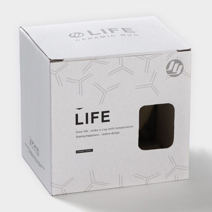 Кружка керамическая с ложкой &laquo;Мишка&raquo;, 450 мл, цвет бежевый