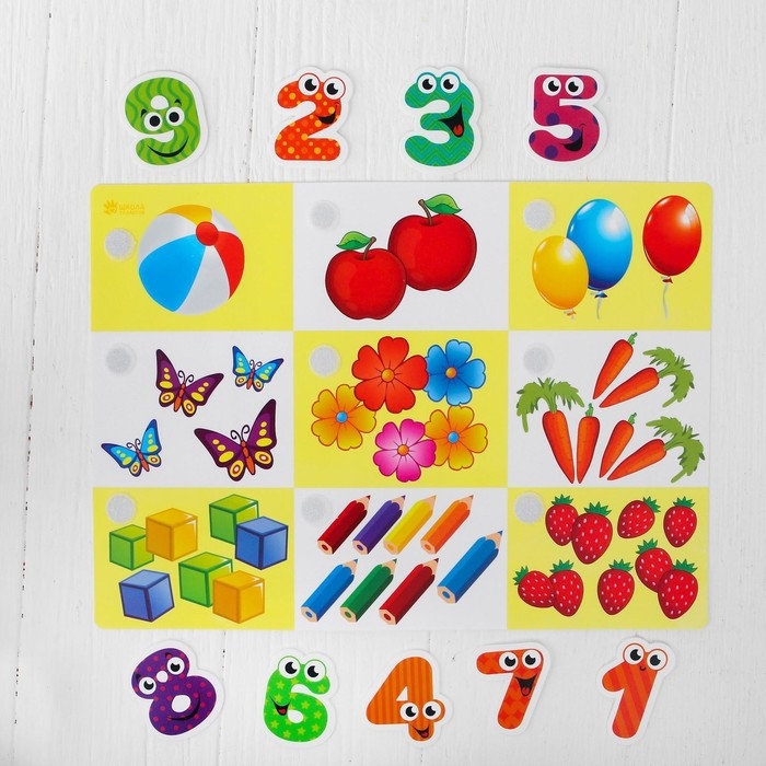 Игра на липучках «Счёт», МИНИ, 9 деталей Игра на липучках «Счёт», МИНИ, 9 деталей