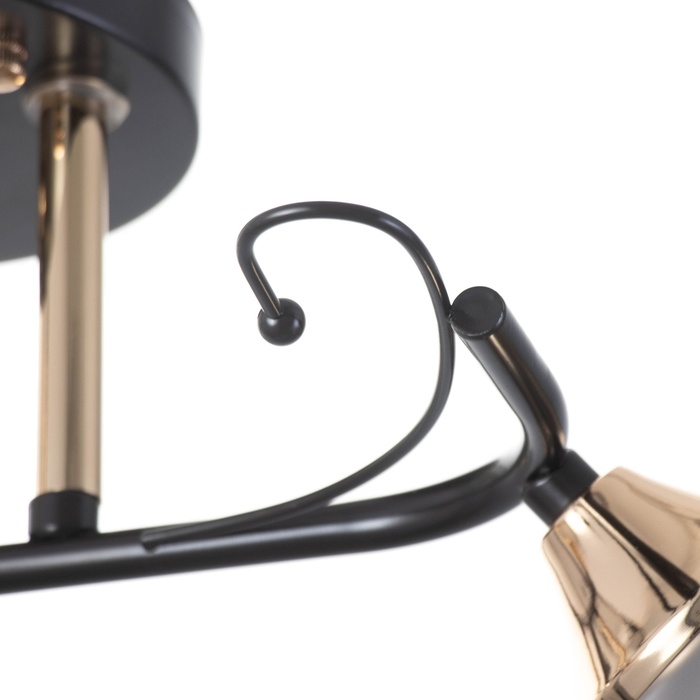 Люстра Люстра "Акапулько" 3х60Вт Е27 Коричневый, золото 52х52х24см