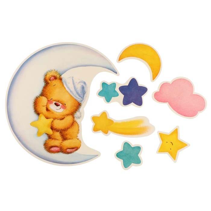 Набор для оформления  Набор для оформления "Если будем крепко спать — утром нам легко вставать!" 62,7х101 см