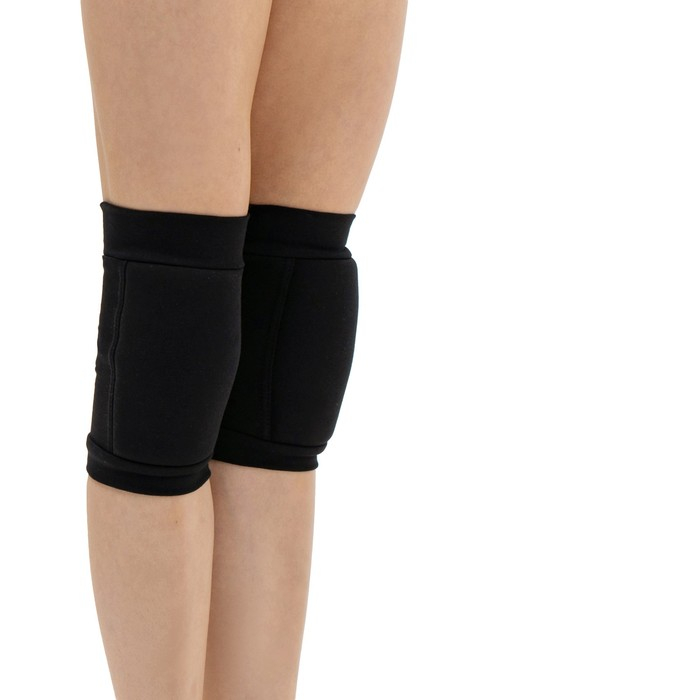 Наколенники для гимнастики и танцев Grace Dance, с уплотнителем, р. XS, 3-6 лет, цвет чёрный