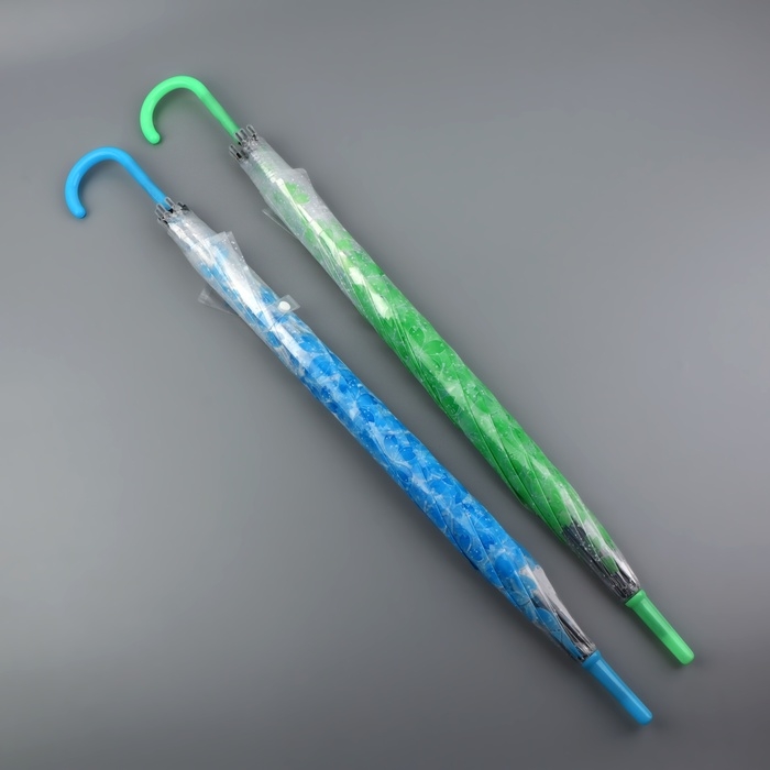 Зонт - трость полуавтоматический «Spring», 8 спиц, R = 46 см, цвет МИКС Зонт - трость полуавтоматический «Spring», 8 спиц, R = 46 см, цвет МИКС