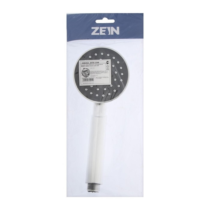 Душевая лейка ZEIN Z0114, пластик, цилиндрической формы, 1 режим, хром Душевая лейка ZEIN Z0114, пластик, цилиндрической формы, 1 режим, хром