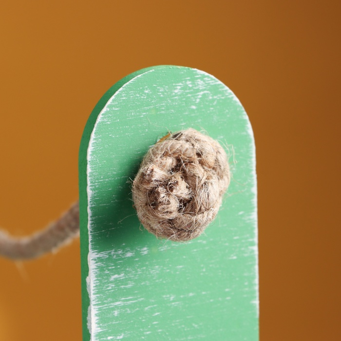 Набор кашпо деревянных 2 в 1 (25.5×15×30; 20×12×23) "Прованс", зелёный