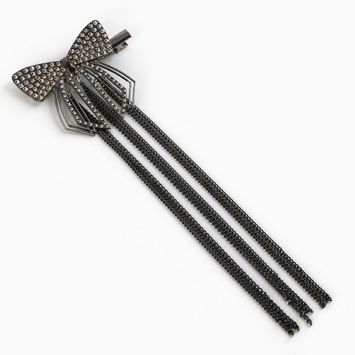 Бант заколка для волос новогодняя «Поверь в мечту» на Новый год, с цепочкой, 65 х 20 см Бант заколка для волос новогодняя «Поверь в мечту» на Новый год, с цепочкой, 65 х 20 см