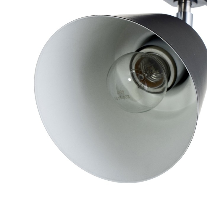 Светильник трековый Светильник трековый "Цилиндр" Е27 40Вт черный 17х12х18см