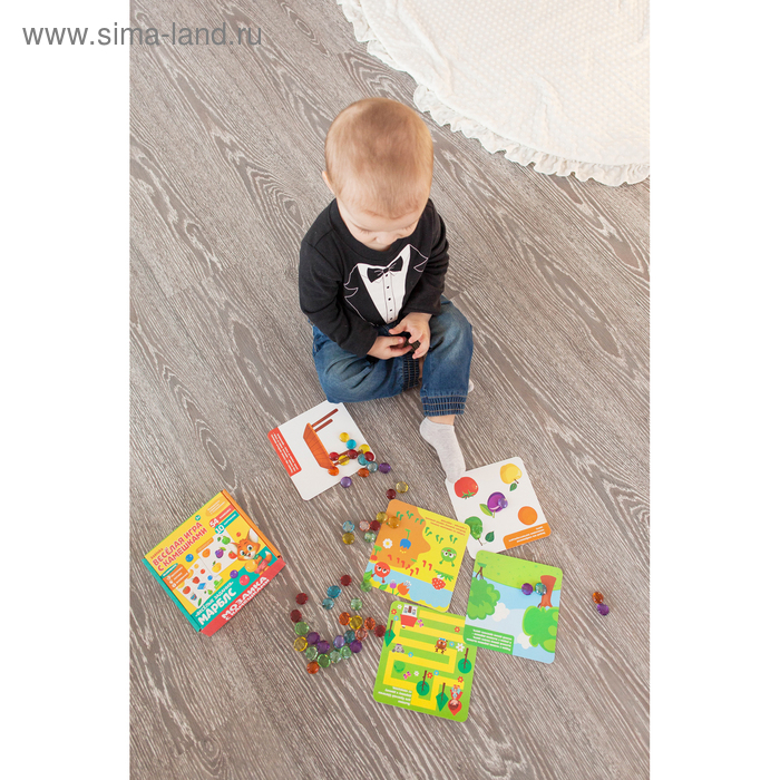 Мозаика с камешками «Марблс. Весёлые задания», карточки, по методике Монтессори