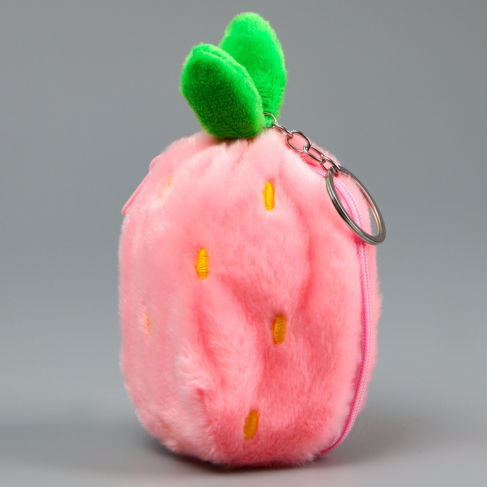 Мягкая игрушка «Зайка-клубника» на брелоке, 11 см Мягкая игрушка «Зайка-клубника» на брелоке, 11 см