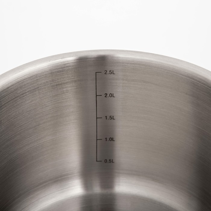 Кастрюля «Общепит», 3 л, d=18 см, h=12 см, капсульное дно, индукция Кастрюля «Общепит», 3 л, d=18 см, h=12 см, капсульное дно, индукция