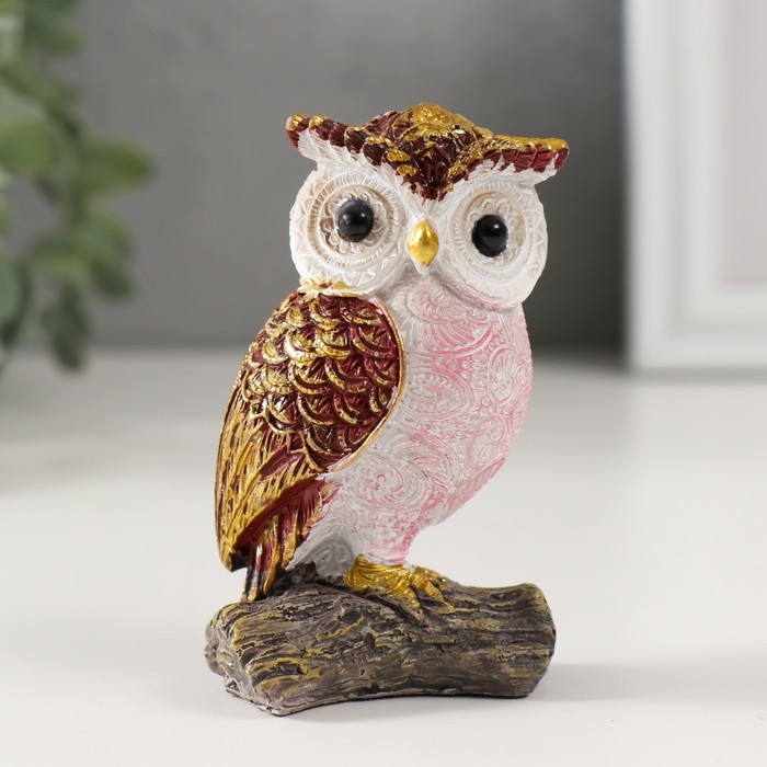 Сувенир полистоун Сувенир полистоун "Филин на ветке" МИКС 3,5х5х8 см