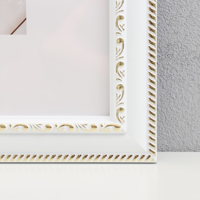 Фоторамка пластик Фоторамка пластик "МИРАМ" 25х25 см белый (пластиковый экран)