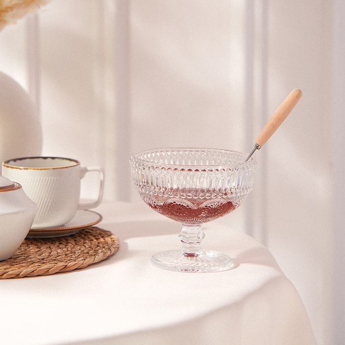 Креманка стеклянная SL Home «Ларго», 300 мл, 12×10 см, цвет прозрачный Креманка стеклянная SL Home «Ларго», 300 мл, 12×10 см, цвет прозрачный