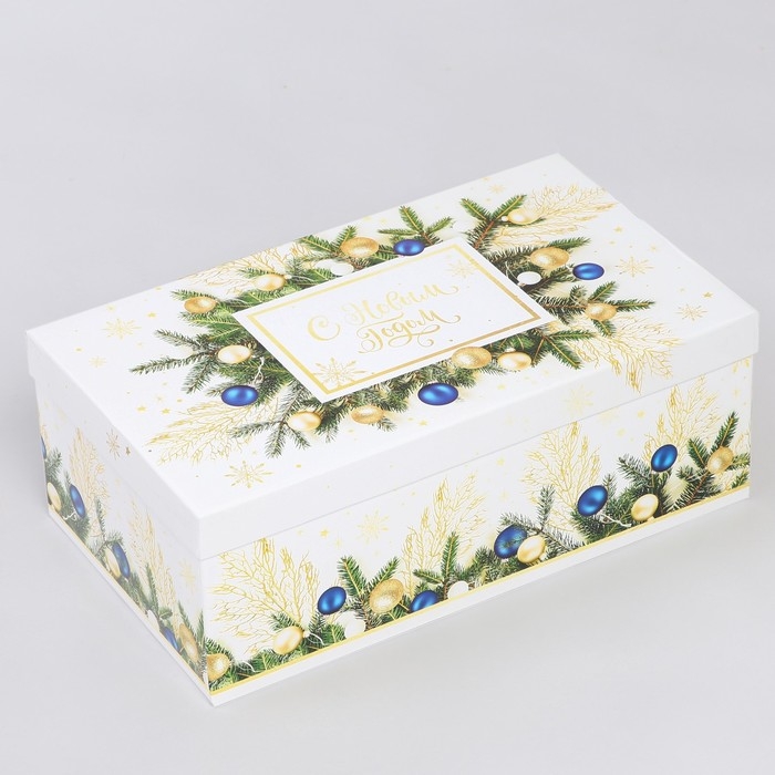 Набор коробок подарочных 15 в 1 «С Новым годом», 12 х 7 х 4 см - 46,6 х 35,2 х 17.5 см, Новый год