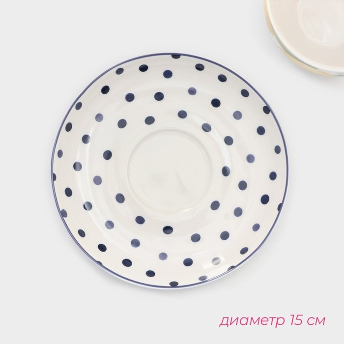 Чайная пара Доляна «Лимон», 2 предмета: чашка 250 мл, блюдце d=15 см Чайная пара Доляна «Лимон», 2 предмета: чашка 250 мл, блюдце d=15 см