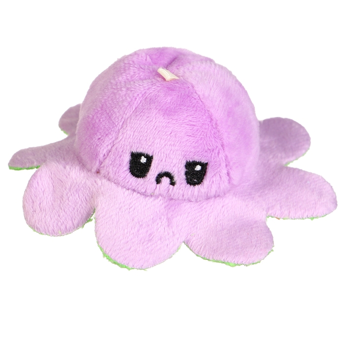 Мягкая игрушка-трансформер «Осьминог-перевёртыш», 12 см, на брелоке, цвета МИКС