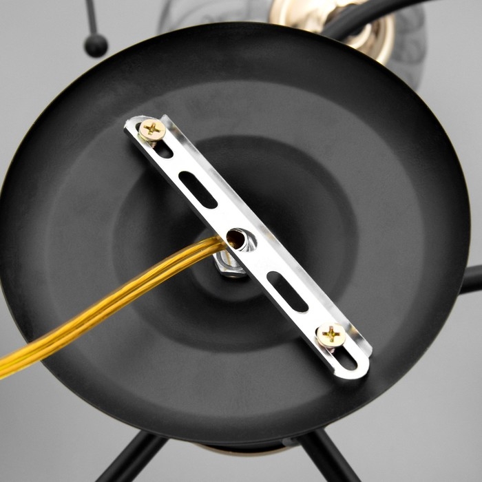 Люстра Люстра "Аста" 5хЕ27 40Вт чёрно-золотой 50х50х27 см BayerLux