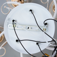 Люстра 1083/5WT+GD 40Вт Е27 белый-золото 54х54х24 см BayerLux