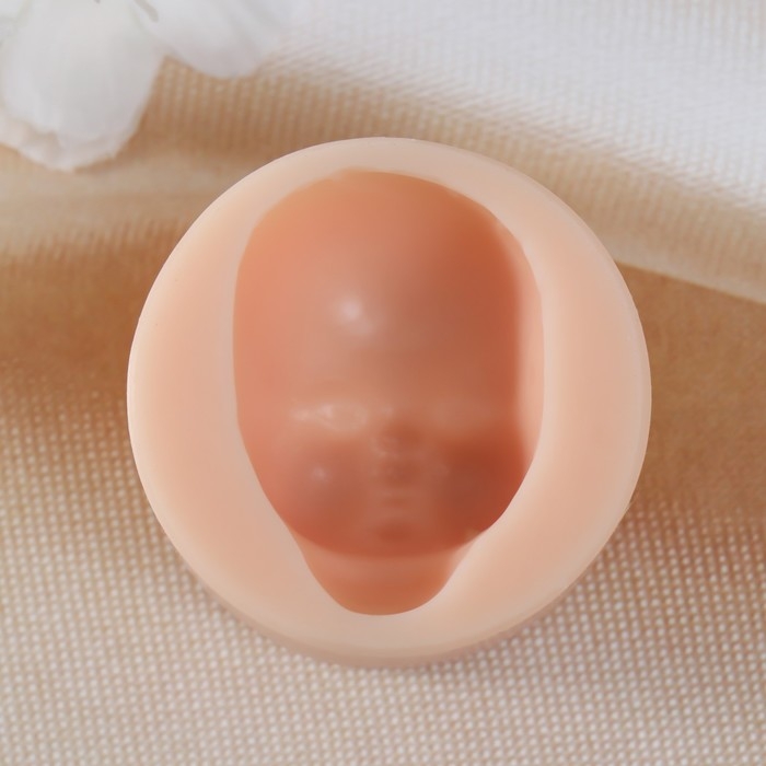 Молд силикон Молд силикон "Лицо младенца" №7 3,9х2,5х1,8 см