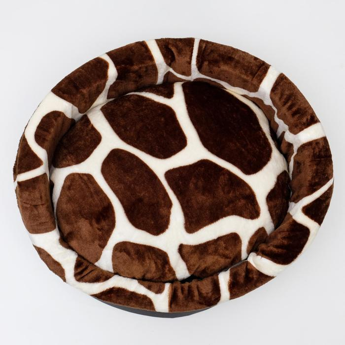 Лежанка  Лежанка "Оксфорд" №2, с мехом, 46 х 36 х 15 см микс цветов