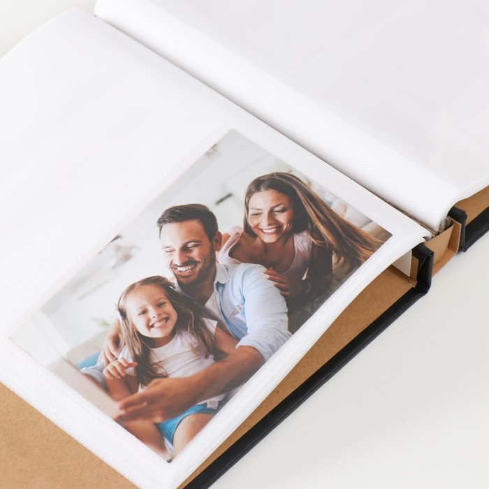 Фотоальбом на 100 фото 10х15 см Фотоальбом на 100 фото 10х15 см "Графичные цветы" кожзам в коробке МИКС 23,5х4х22,5 см