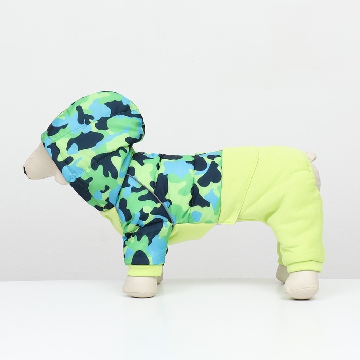 Комбинезон Комбинезон "Go-Иди" с утяжкой, размер 10 (ДС 25, ОГ 34, ОШ 24 см), зелёный/камуфляж