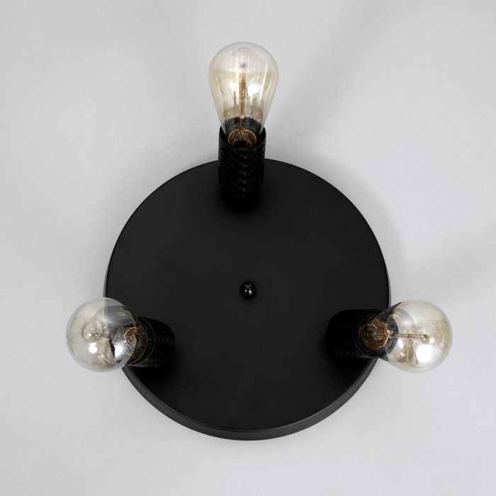 Спот Спот "Скин" 3хЕ27 40Вт черный 30х30х16см