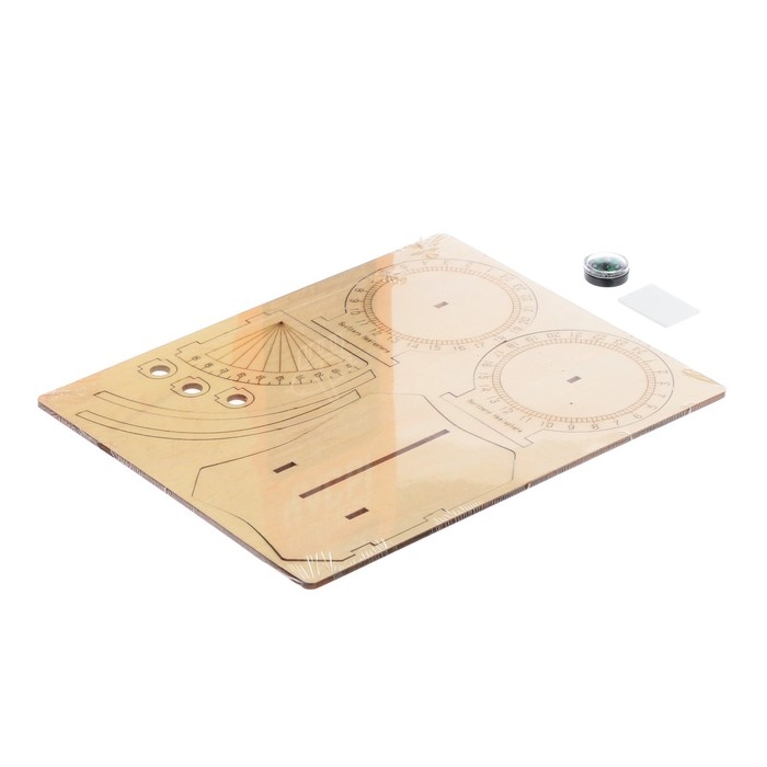 Набор для опытов «Солнечные часы», 9 элементов +компас Набор для опытов «Солнечные часы», 9 элементов +компас